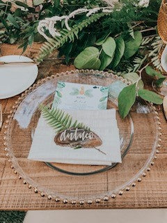 Agate Slice Personalized Place Card