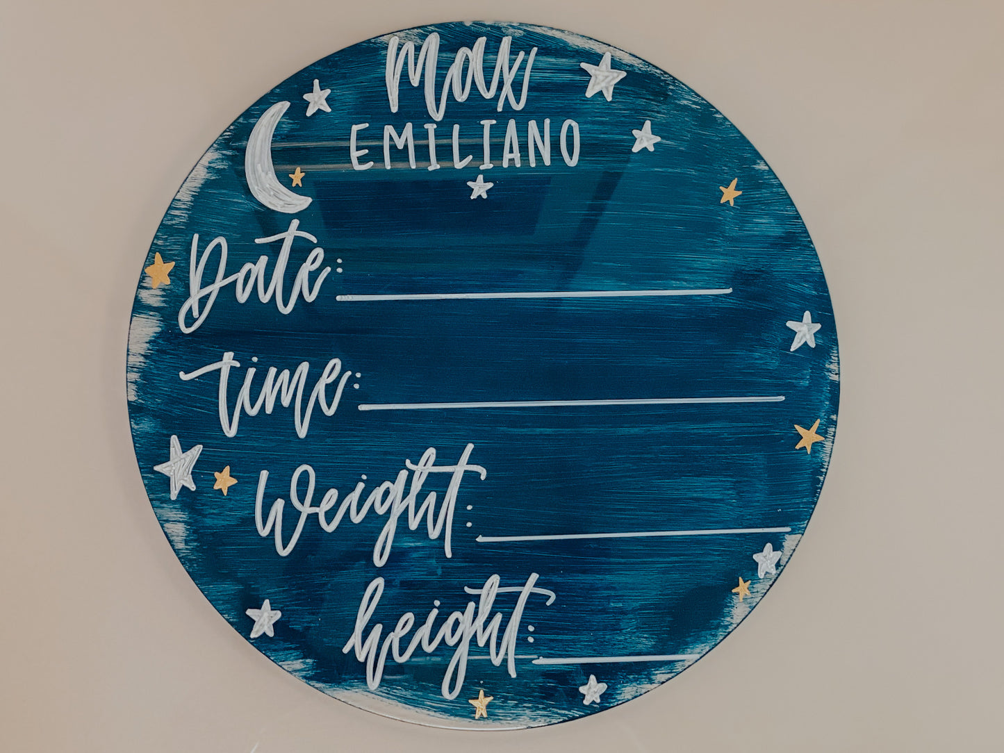 Sofi’s baby name plate