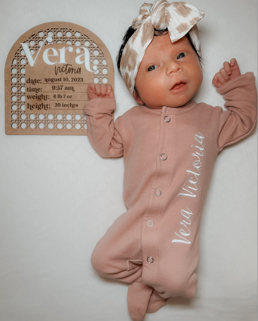 Olivia Rattan Birth Plate