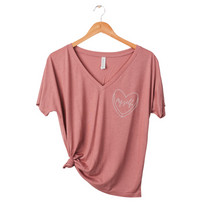 Load image into Gallery viewer, I LOVE MYSELF VNECK TEE

