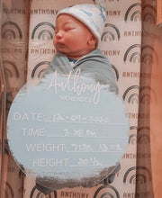 Load image into Gallery viewer, Sofi’s baby name plate
